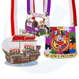 Medallas Logo personalizzato per bambini grandi medaglie di eventi di carnevale per clown commemorativi colorati.