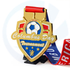 Calcio calcio medalla medaglia medaglia Medaille con medaglie sportive per ganci per cordonio nastro medaglie da calcio personalizzate