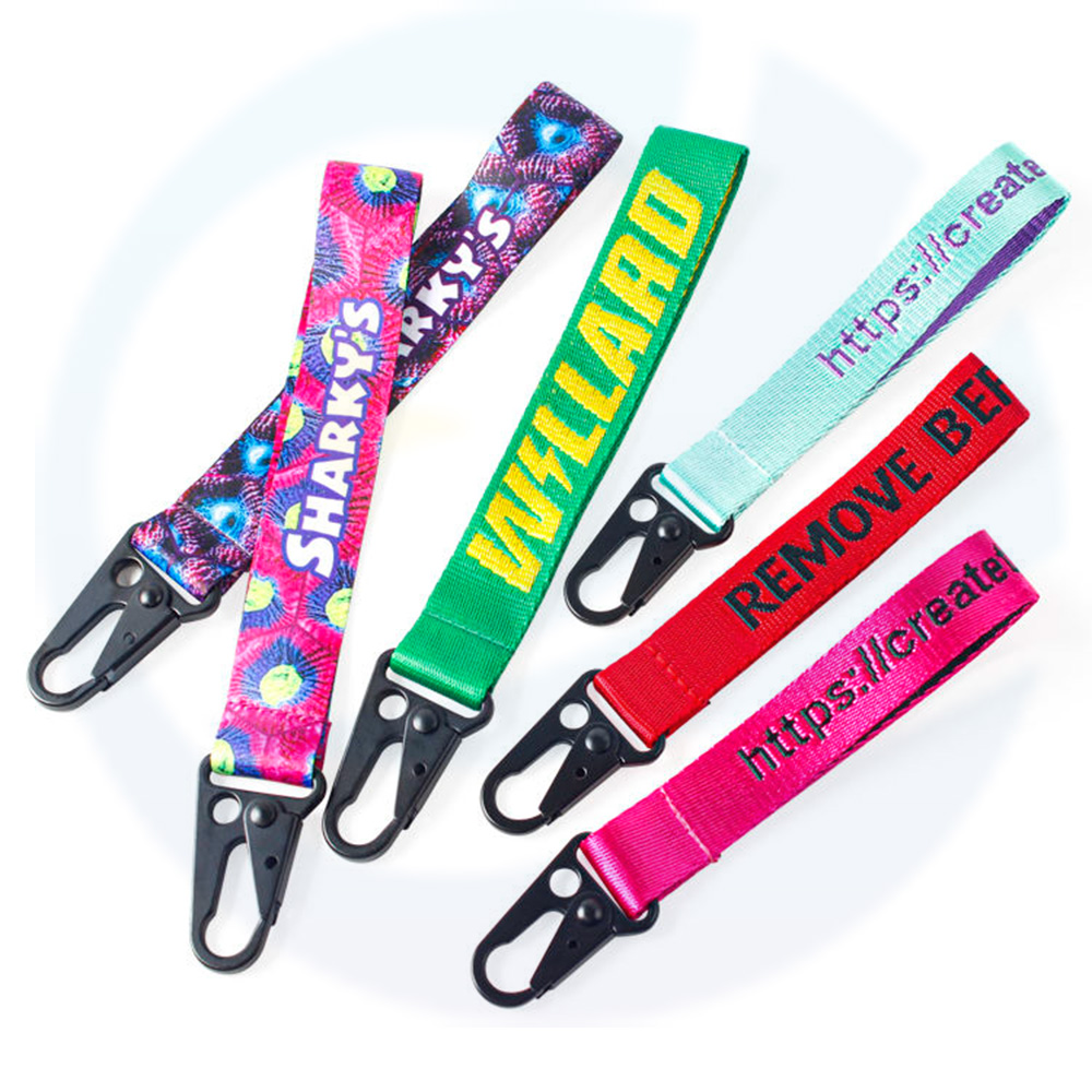 Produttore di costi di spedizione bassa stampato Sublimation Sublimation Strap Polyester Lanyards personalizzati con logo personalizzato