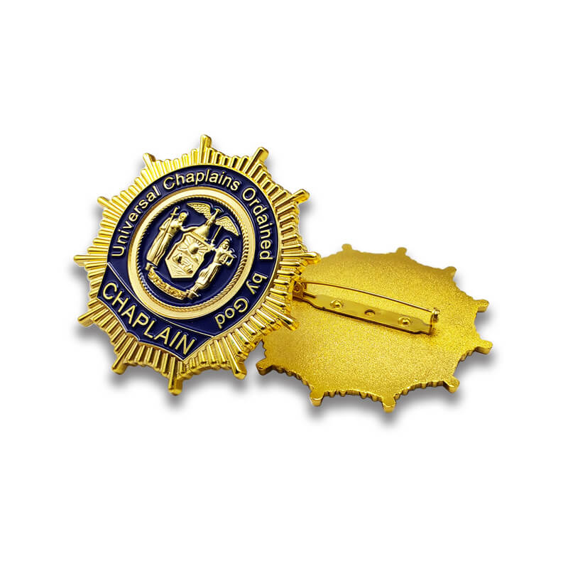 Badge in metallo sportivo per bambini della scuola personalizzata