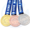 Langoli di logo personalizzato Women glitter Gold Gold Bronze Vinning Gymnastics Metal Dance Medal