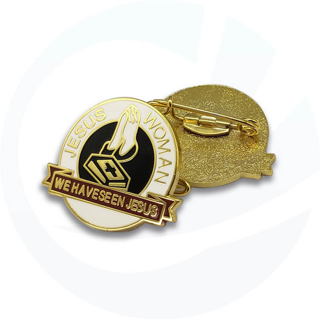 Smalto metallico personalizzato Gesù badge souvenir