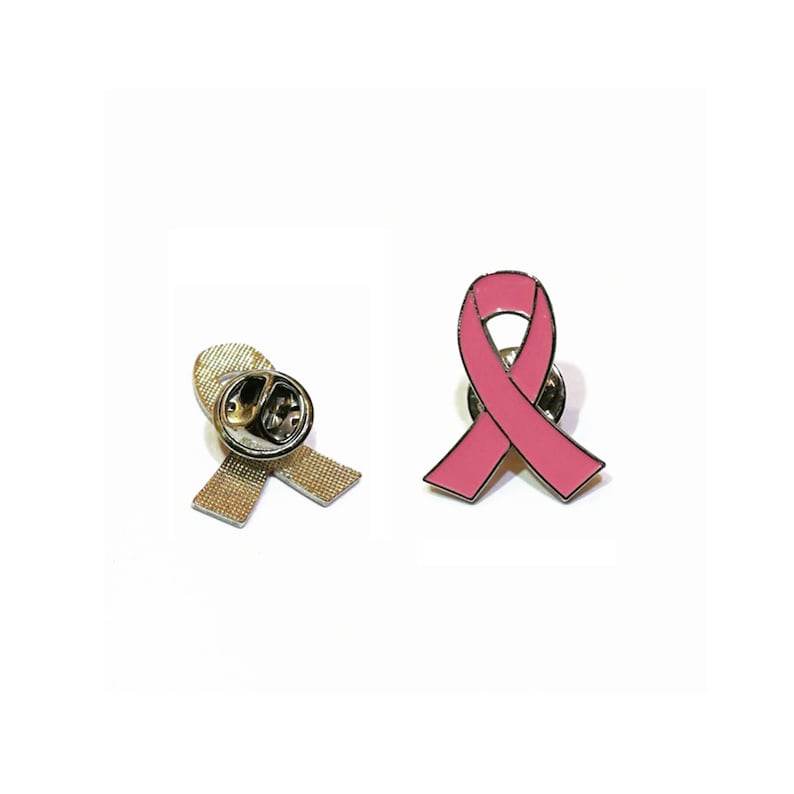 Pin di consapevolezza del carcinoma mammario a nastro rosa personalizzato
