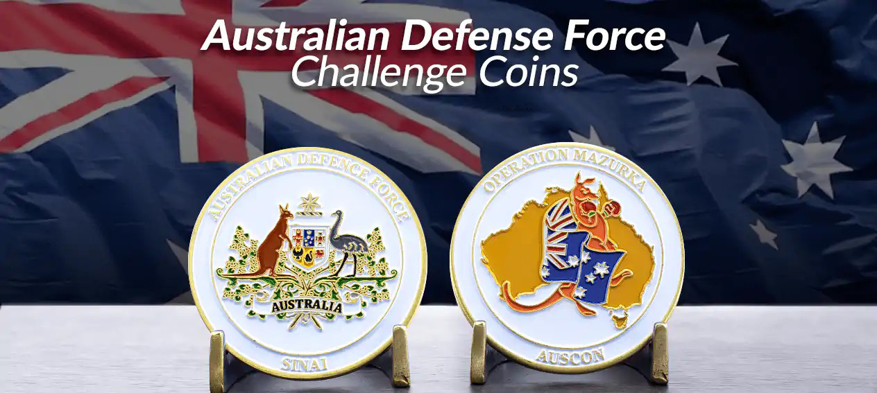 Monete australiane di sfida della forza di difesa