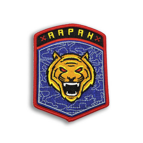 Patch ricamate rosse tappeto Tiger