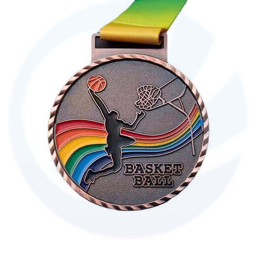 Trofei e medaglie Sport Basketball Medal Medal Design con grande prezzo