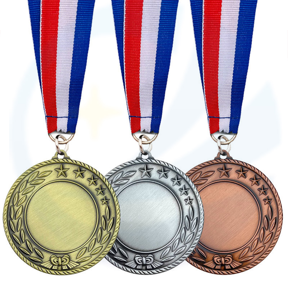 Premio all'ingrosso a buon mercato in metallo personalizzato in metallo in metallo in bronzo maratona Taekwondo karate sports blank medaglia