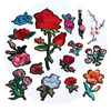 Patch di fiori da ricamo personalizzati all'ingrosso su patch di patch flowers abiti applique patch