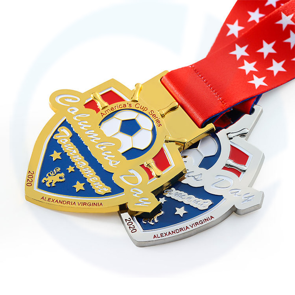 Factory produce Metal 3D Soft Enamel Sport Medals Sport Medal Football Basketball Gold Silver Award Medal