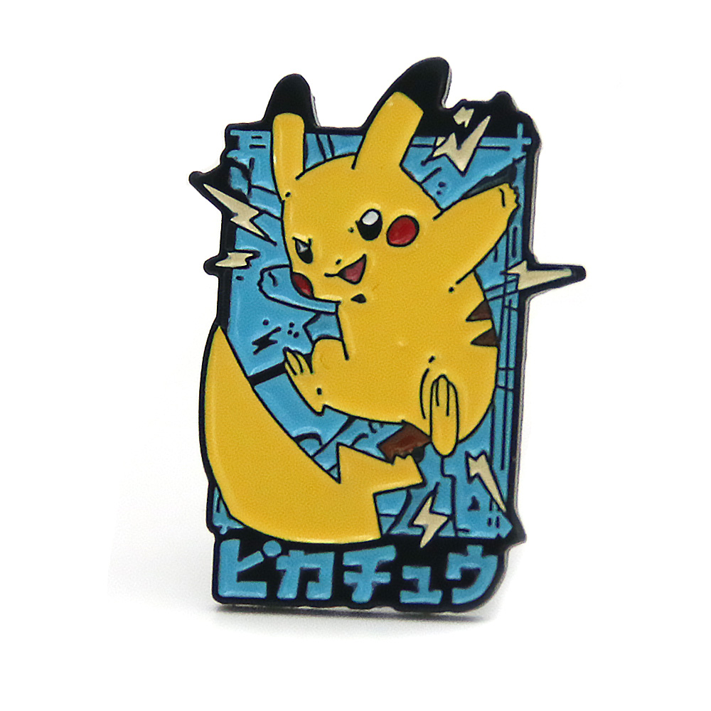 Film anime carino badge animale game per spillo pokemon anime pikachu smalto perp per regali